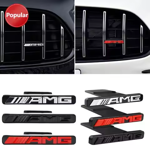 #Car Hood Front Grill Emblem Logo Sticker Badge for Mercedes Benz AMG GLA GLC GLE GLS GT C E G Class