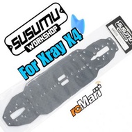 Susumu 碳纖維遙控車改裝零件  Graphite 2.5mm Chassis For Xray X4 24-25