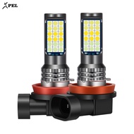 3 Color LED Fog Light Bulb H7 H8 H11 881 9006 Super Bright Waterproof Car Fog Lamp