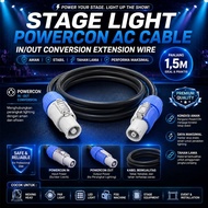1.5 Meter AC PowerCON Cable In Out Conversion Extension Cable Stage Lighting Lamp