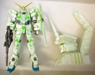 已砌素組二手 HG High Grade 1:144 . 1/144高達模型Bandai mobile suit  MS 機動戰士鋼彈高達 Gundam Unicorn RX-0 獨角獸地球連邦軍連頭