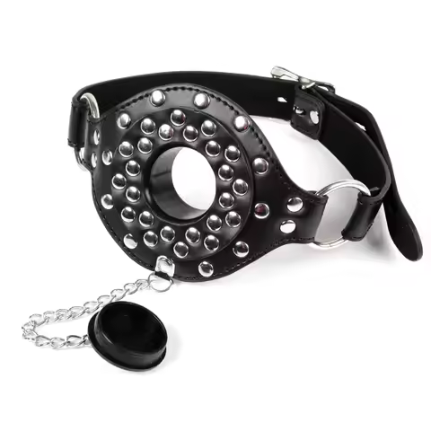 Locking Belt Deep Throat Training Mouth Gag BDSM Slave Gag SM Mask Erotic Accessories Gag In Mouth R