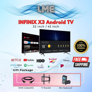 (MY SET)INFINIX X3 Android TV (32 inch / 43 inch) Original Televisions, 2 Year Warranty by Infinix Malaysia