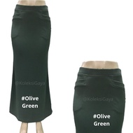 Skirt Executive with Pocket Skirt Plus Size/Formal Long Skirt/Skirt Knitted G'LADY Muslimah - Black/