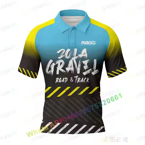 2022 New Summer Men's Polo Shirt Cycing Jersey T -shirt F1 Racing Short Sleeve Fashion Fitness Sport