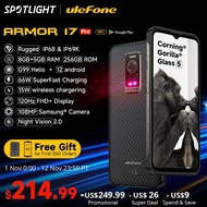 【Official store】World Premiere Ulefone Armor 17 Pro Rugged Smartphone Night Vision Helio G99 8GB 256GB Mobile Phones 120Hz 108MP 12 NFC