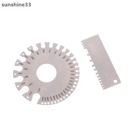 SY  0-36 Round AWG SWG Wire Gauge Thickness Ruler Gauge Diameter Stainless Steel Measurer Tool Weldi