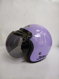HELM BOGO JPN WARNA UNGU PASTEL LILAC GLOSSY