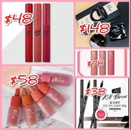 Clio 唇釉唇膏眉筆 bb cushion粉底液套裝