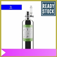 2L Aquarium CO2 Generator System Kit CO2 Stainless Steel Cylinder Generator System Carbon Dioxide Re