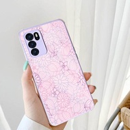 Macaron Lilac Glass Soft Case For Oppo Reno 6 4G A5s A16 A15 Reno 5F Reno 5 A54 | Oppo A16 Case | Oppo Reno 6 4G Softcase| Oppo A5s A54 Case | Oppo reno 5 5f Kesing | Oppo Silicone | Lilac Case | ....