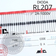 10Pcs DIODA RL207 207 DIODE 2A 1000V BISA UNTUK MENGGANTIKAN FR207