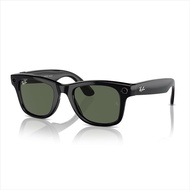 RAY-BAN [預訂] Meta Wayfarer 智能眼鏡 - 亮黑 / G15 綠色