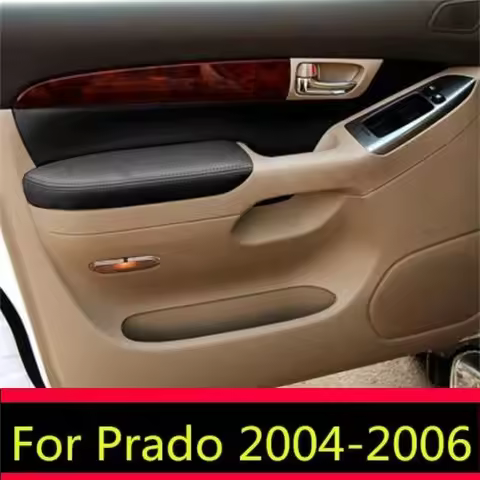 For Toyota Prado 2004 05 2006 Lexus GX470 Microfiber Door Panel Armrest Leather Protective Cover wit