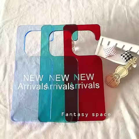 Shelf Hanging New Arrival Custom Letter Printing Acrylic Hanger Plate South Korea Clothing Store Adv