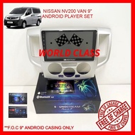 NISSAN NV200 VAN 9" SOUNDSTREAM ANDROID IPS PLAYER FULL HD SCREEN WITH ( F.O.C ANDROID CASING )