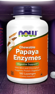 เอนไซม์มะละกอ / Papaya Enzymes 180 / 360 Lozenges by NOW FOODS