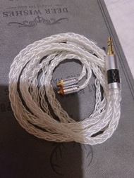 單晶純銀8絞耳機升級線 3.5 mncx Shure westone bgvp