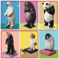 (北市可面交,請詳讀內容) 現貨 扭蛋 轉蛋 T-Arts  熊貓之穴 站上TANITA體重計的動物們  小全5種