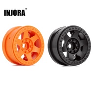 Injora 4Pcs Plastic Beadlock 2.2 Wheel Rims 64*35Mm For