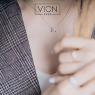 REPLIKA Vion S925 Necklace 10782, 925 silver Necklace silver, crystal zirconia diamond replica Neckl