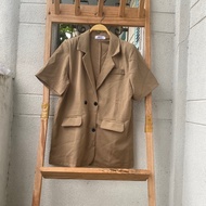 2hand blazer with shoulder pads, waist 90cm, length 67cm, code 292