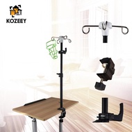KOZEEY IV Pole Table Clamp,Feeding Tube Holder Adjustable Height Drip Bag Stand for