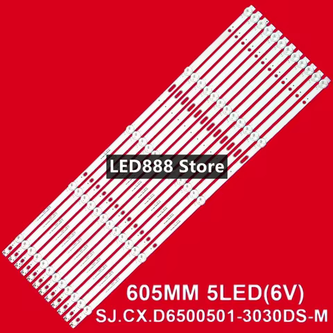 LED Backlight Strip for OV65350 CX650DLEDM LE-65N3 SJ.CX.D6500501-3030DS-M 1.14.MD650059