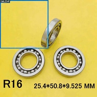 【CAMY】 1PCS for R16 Open Type Inch Bearing 25.4x50.8x9.525mm Bearing Steel ball Bearing