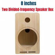 DIY 8-inch Speaker Empty Box,Maze Speaker  Box Body, Two Divided-frequency Speaker Wooden Box