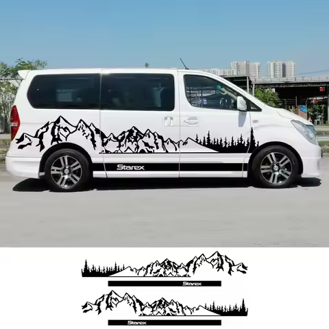Car Stickers For Hyundai Grand Starex H1 Royale H200 H300 A1 Satellite Camper Van Vinyl Mountain Tre
