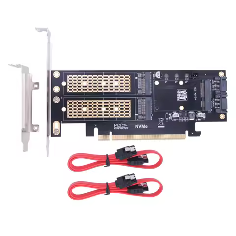 M2 NVMe SSD NGFF to PCIE 3.0 X16 Adapter M Key B Key mSATA PCI Express 3.0 M.2 NVME SSD M2 SATA SSD 
