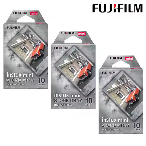 10/30 Sheets Fujifilm Instax Mini Film Instax Mini 12 Stone Gray Design Film Mini 11 8 9 7s 25 26 70