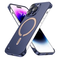 Wsken for iphone 15/15pro/15plus/15promax Magnetic Case Tanpa Bingkai Case