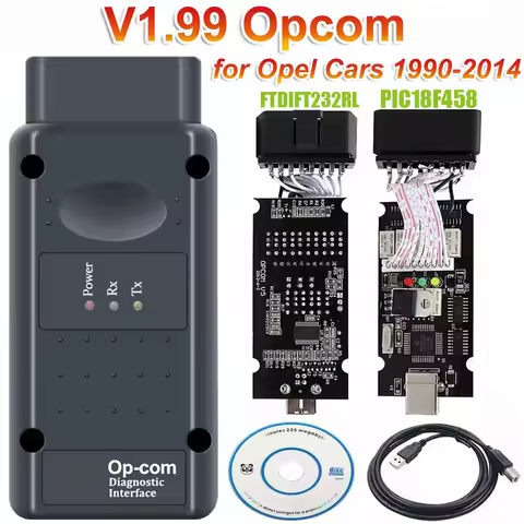 V1.99 OPCOM for opel OP COM interface with PIC18F458 FTDI FT232RL OP-COM opel Diagnostic scanner pro