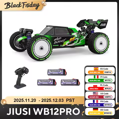 JIUSI WB12 PRO 1/12 RC Car 80KM/H 4WD Racing Car Brushless Remote Control Car Competitive Off-road 4