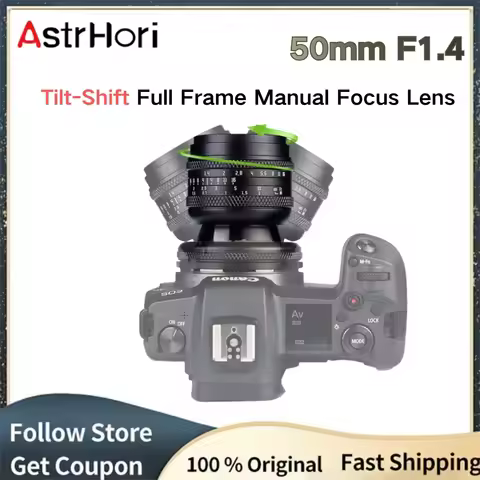 AstrHori 50mm F1.4 Tilt-Shift Full Frame Manual Focus Large Aperture Lens for Sony E Nikon Z Canon R