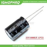 10PCS 35V1000UF 13*21mm 1000UF 35V 13*21 Aluminum electrolytic capacitor