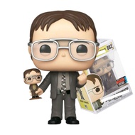 Hot funkoes The Office Dwight Schrute with Dwight Bobblehead 882 Action Figure Model POP Toys Gifts