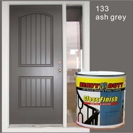 ( ASH GREY 133 ) 1L ( High Gloss Finish Paint ) HEAVY DUTY PAINT for Wood & Metal / DOOR / CAT PINTU