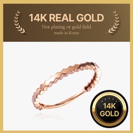 [Helene Jewelry] 14K real gold Maze gold ring