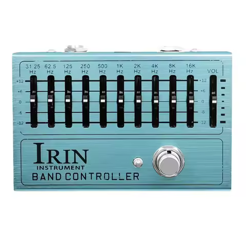 IRIN AN-40 Band Controller EQ Electric Guitar Effects Pedal Adjustments Pedal 10 Band Equalizer for 