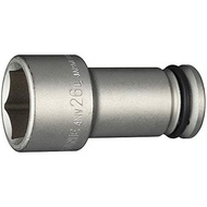 TONE impact long socket 4NV-26L insertion angle 12.7mm 1/2" width across flats 26mm