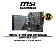MSI Pro H610M-E DDR4 Motherboard LGA1700/MATX