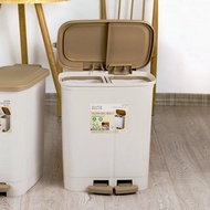 日本天馬 dustio雙分隔分類腳踏垃圾桶(寬型)-20L