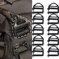 20Pcs Black Backpack Strap Adjustment Buckle - Backpack Strap Accessories - Removable Curved Slider 