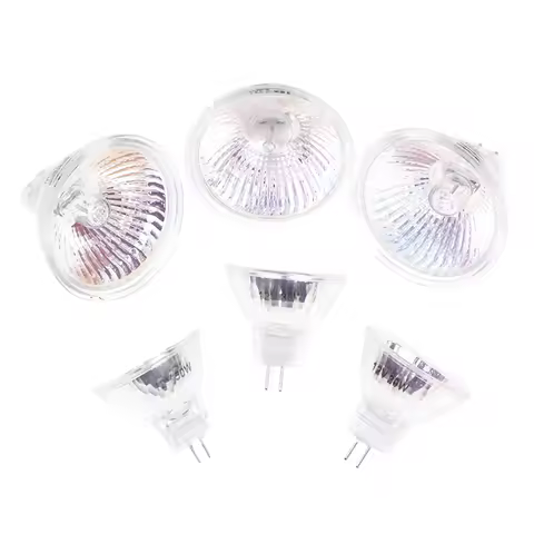 AC/DC 12V Halogen Bulb Lamp Cup Light MR11 MR16 GU5.3 GU10 High Brightness Spotlight 3.5*3.5cm 4.5*5