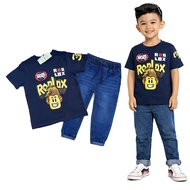 (6M-7Y) Boys Ro-Blox Shirt and Jeans Set Kids Jeans Sets / Set baju dan seluar denim budak lelaki Ba