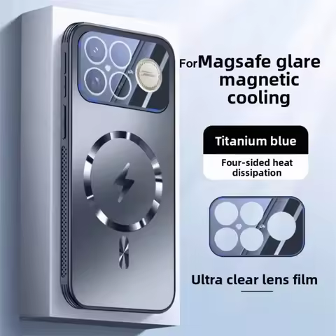 Luxury Matte For MagSafe Cooling Case For Xiaomi POCO F8 Ultra/F8 Pro F7 Ultra/F7 Pro Anti Scratch C