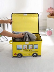 可折疊的卡通汽車後行李箱收納盒,適用於兒童玩具、零食、衣服,防水防潮收納袋